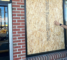 Immediate protection for damaged windows, doors, roofs, and other openings to help secure your property and prevent additional damage.